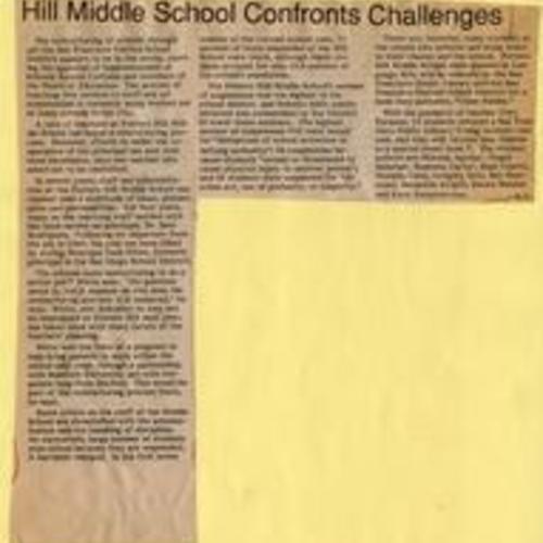 Hill Middle School Confronts..., Potrero View, Jun. 1990