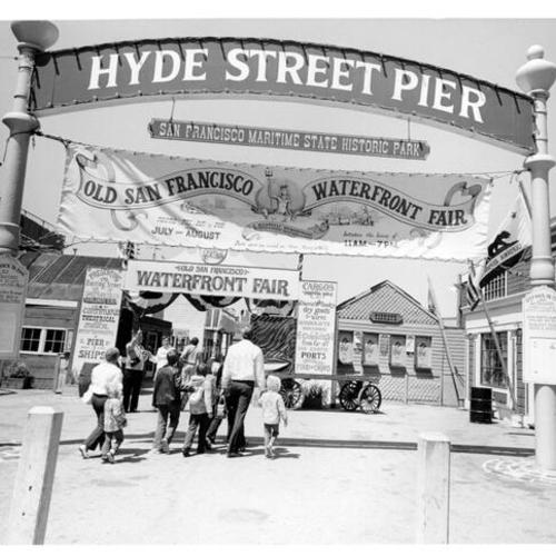 [Hyde Street Pier during a Old San Francisco Waterfront Fair]