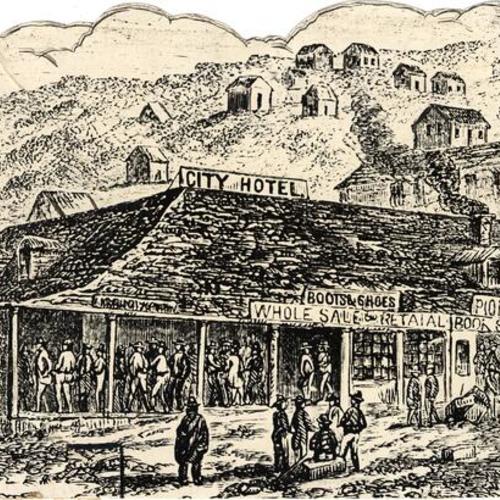 [Drawing of City Hotel]