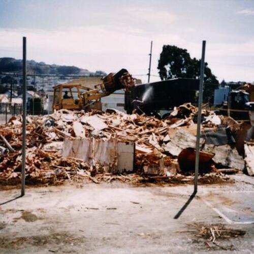 [Demolition of Farragut Elementary School]