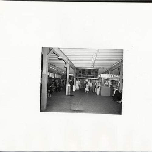 [Interior of Greyhound bus station on 7th Street]