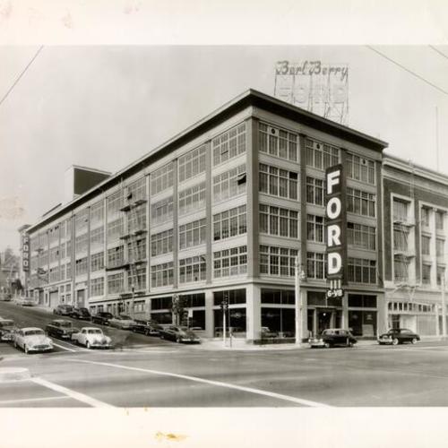 [Berl Berry Ford dealership at Van Ness Avenue and California Street]