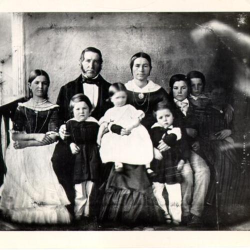 [Jacob Primer Leese with wife Rosalia and children]