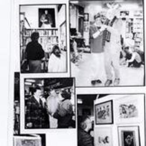 "Looking at part of the Potrero Hill Artist's Show at exhibit opening." 7 of 8, Potrero View, May 1998
