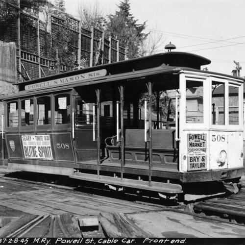 Powell Street Cable Car - Front end