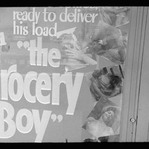 Detail view of Gayety Theatre movie poster for "The Grocery Boy"