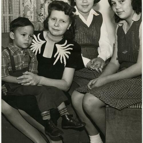 Anthony Wayne Pulanco, Mrs. Betty Pulanco, Nadeen, and Tonya Beth (left to right)