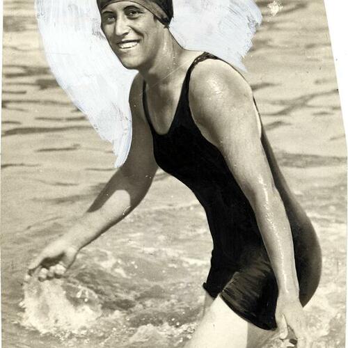[Nell Schmidt, the first woman to swim across San Francisco Bay]