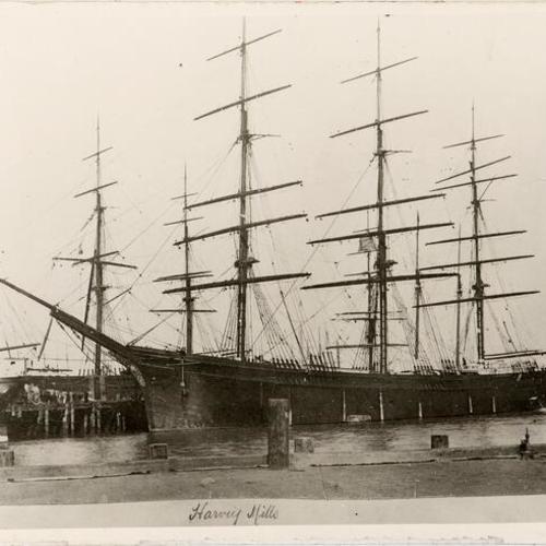 [Wooden sailing ship "Harvey Mills"]