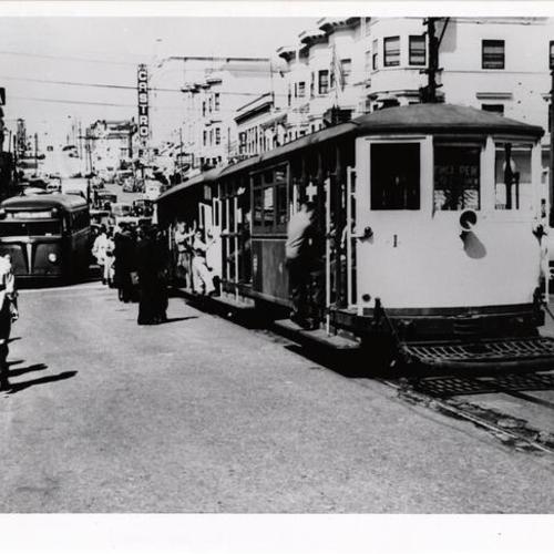 [Last day of Castro Street cable car]