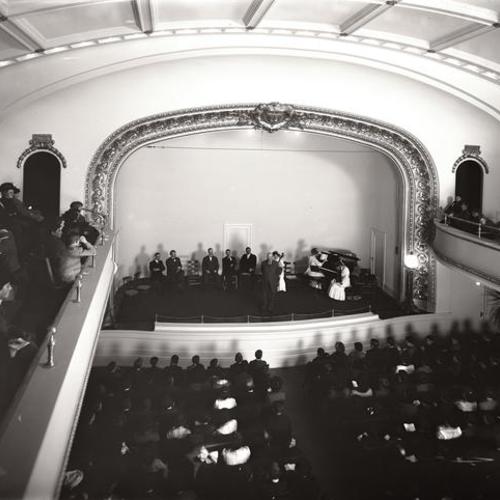 Musical performance at Y. M. C. A. auditorium