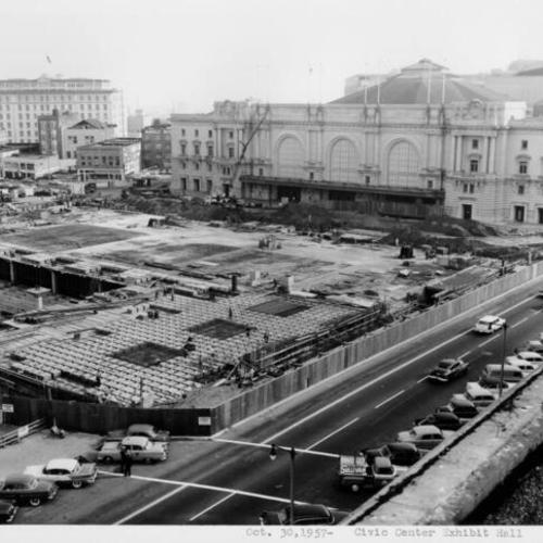 [Oct. 30, 1957- Civic Center Exhibit Hall construction]