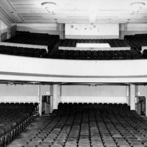 [Balcony and lower level of the Coliseum Theater]