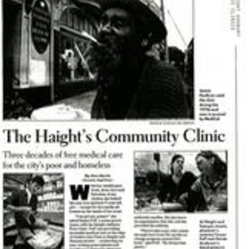 The Haight's Community Clinic, San Francisco Chronicle, September 1 1997, 1 of 2