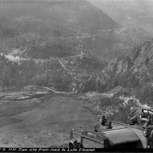 [Hetch Hetchy Dam Site From Road to Lake Eleanor]