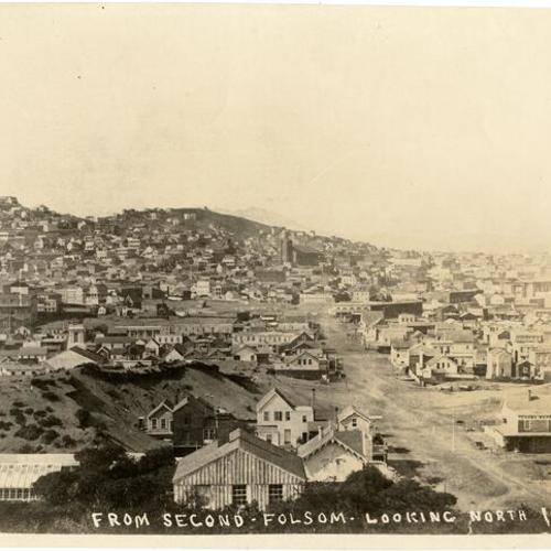 [South of Market district from Second and Folsom streets, looking north]