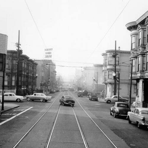 [Geary at Webster Street, looking west]