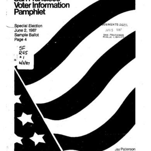 1987-06-02, San Francisco Voter Information Pamphlet