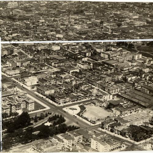 [Aerial view of the Western Addition district]
