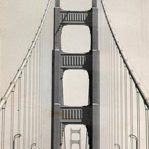 [View north on Golden Gate Bridge]