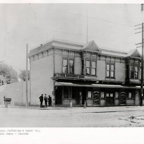 [Businesses on South east corner Jefferson and Baker Streets, purchased by Pan Pacific International Exposition]