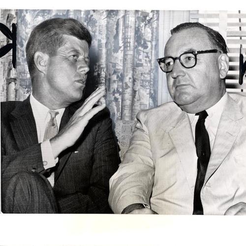 [Governor Edmund G. Brown with Senator John F. Kennedy]