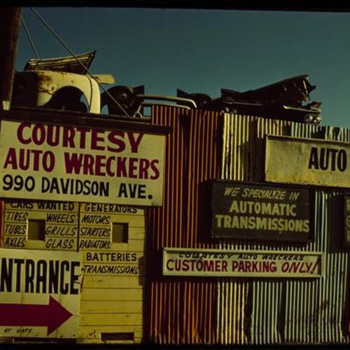 Auto Wreckers mechanic shop exterior