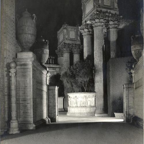 [Night in the Peristyle of the Palace of Fine Arts]