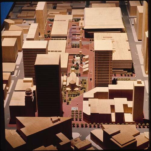 Yerba Buena Center master plan model