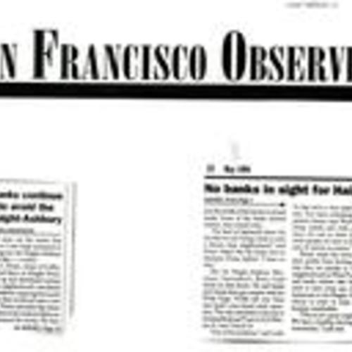 Banks Continue to Avoid..., SF Observer, May 1998