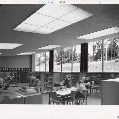 [Interior of Parkside Branch Library]