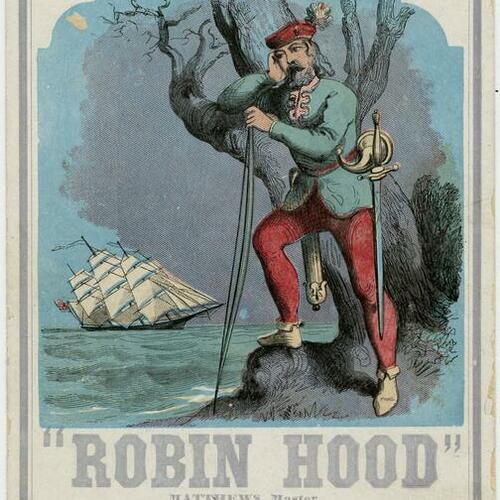 Robin Hood Clipper Ship sailing to San Francisco advertisement