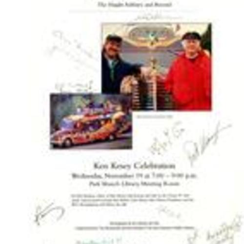 Ken Kesey Celebration, Poster, Park Branch