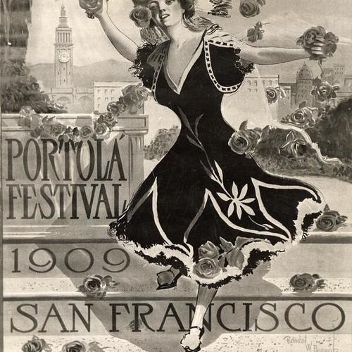 [Pageant girl poster, Parade from Portola Festival, October 19-23, 1909]