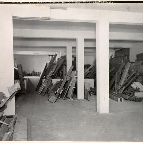 [First floor of Lyon Storage building at 1737 Lombard Street]