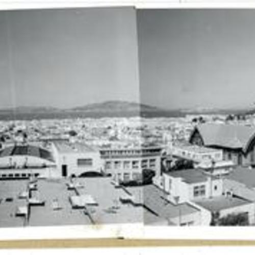 [Panoramic view of the Cow Hollow district]