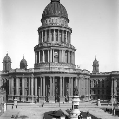 City Hall and Pioneer Monument