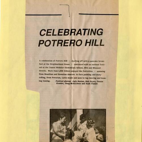 Celebrating Potrero Hill, Potrero View, Nov. 1989, 1 of 5