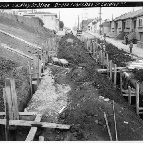 [Laidley Street Slide - Drain Trenches in Laidley St.]