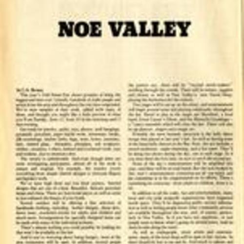 "Noe Valley", The Bystander, June 1977