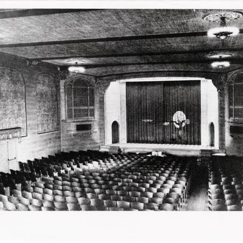 [Interior of Bayview theater]
