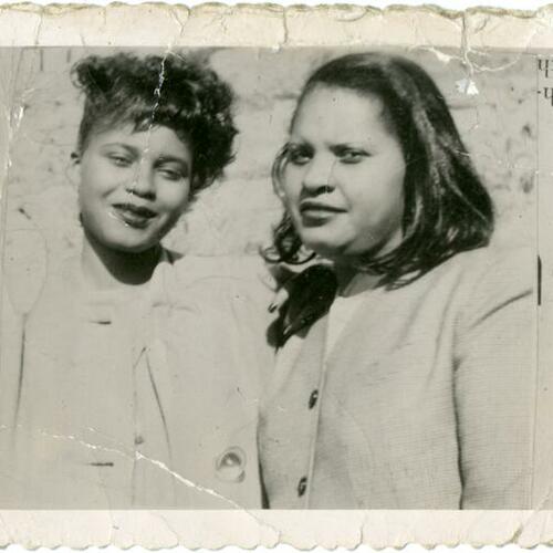 [Alma and her sister Ethel]