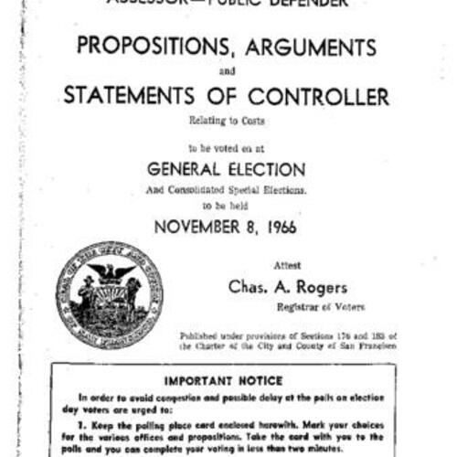 1966-11-08, San Francisco Voter Information Pamphlet