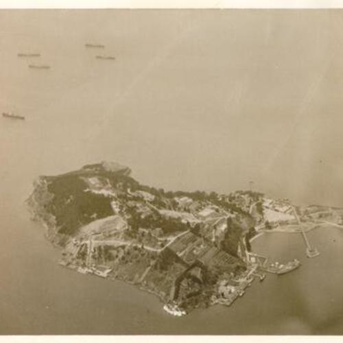 [Aerial view of Treasure Island and Yerba Buena Island]