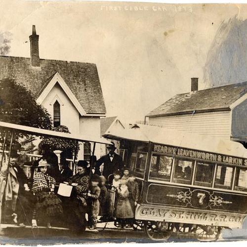First cable car, 1873