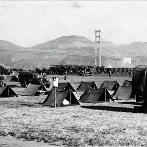[Army encampment at Crissy Field]