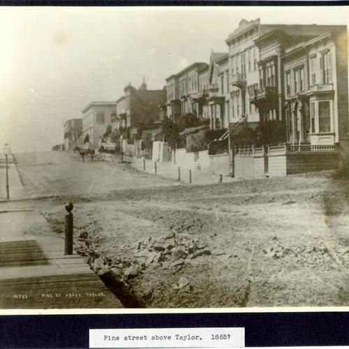 Pine street, above Taylor. 1865?