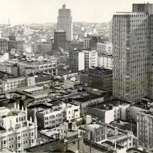 [View of downtown, taken from the Mark Hopkins hotel]