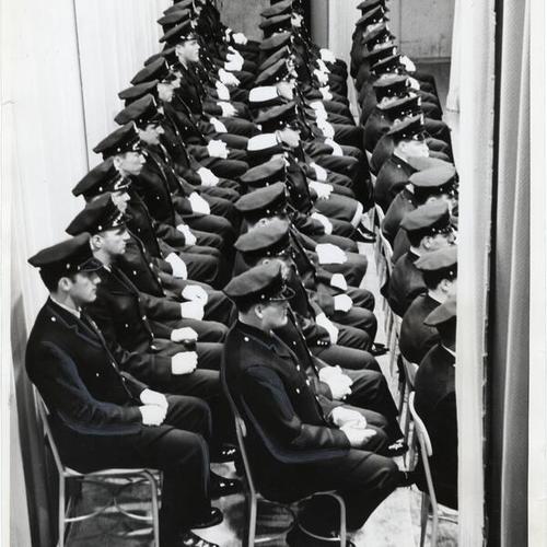 [Members of the Police Academy graduating class of 1962]