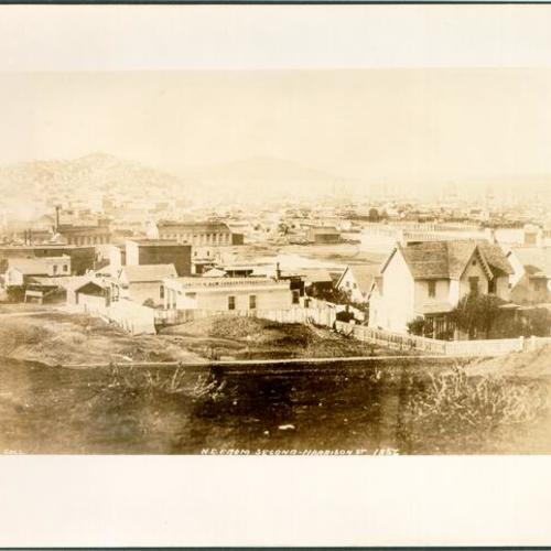 [View of San Francisco looking northeast from Second and Harrison streets]